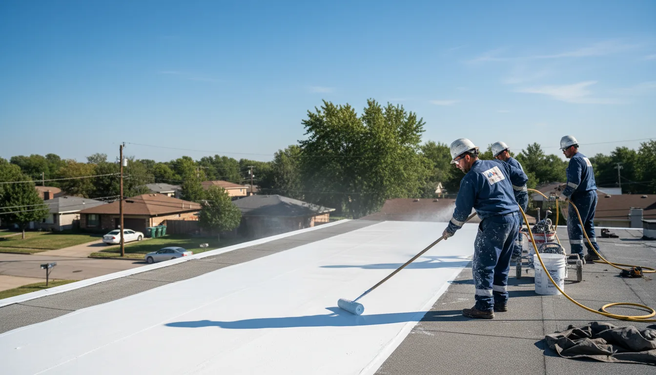 Commercial roof coating in Manchester, MI near me